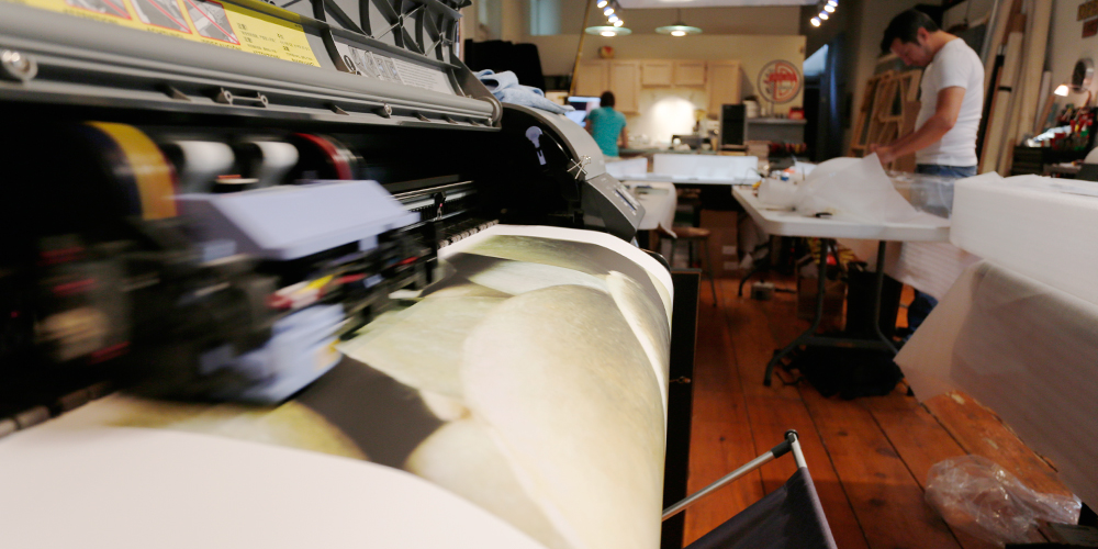 Printing canvas images for the Cape Girardeau, MO installation